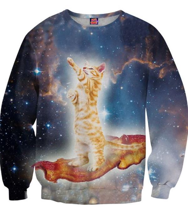 Bacon, cats and ugly sweatshirts are playedout